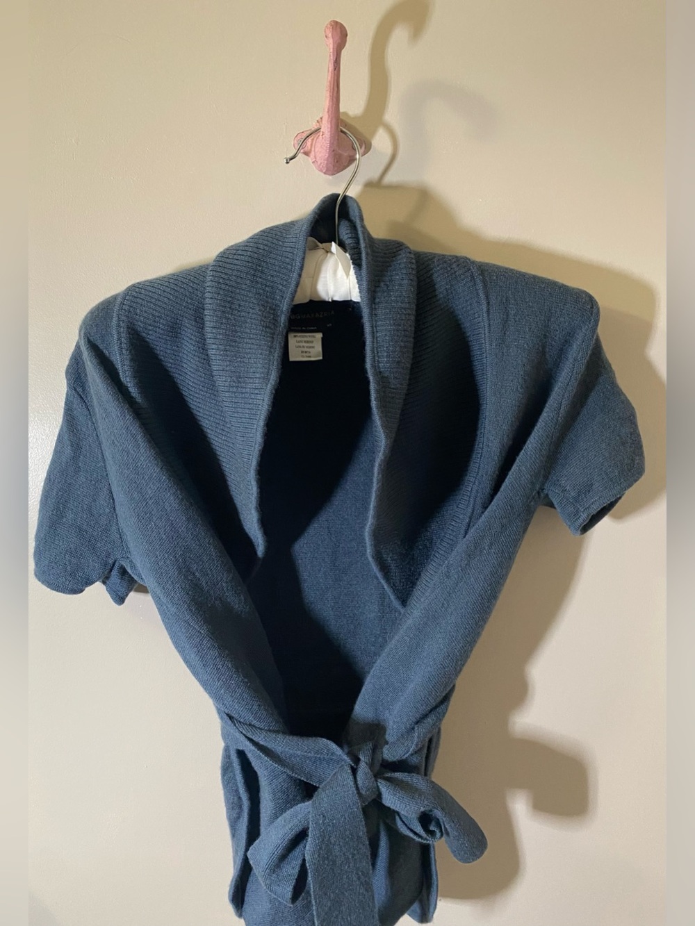 BCBGMaxAzria 100% Merino Wool Wrap Cardigan